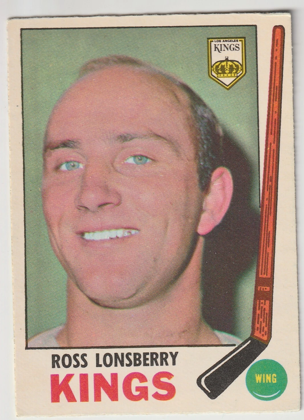 1969/70 OPC Ross Lonsberry Card #104 Los Angeles Kings