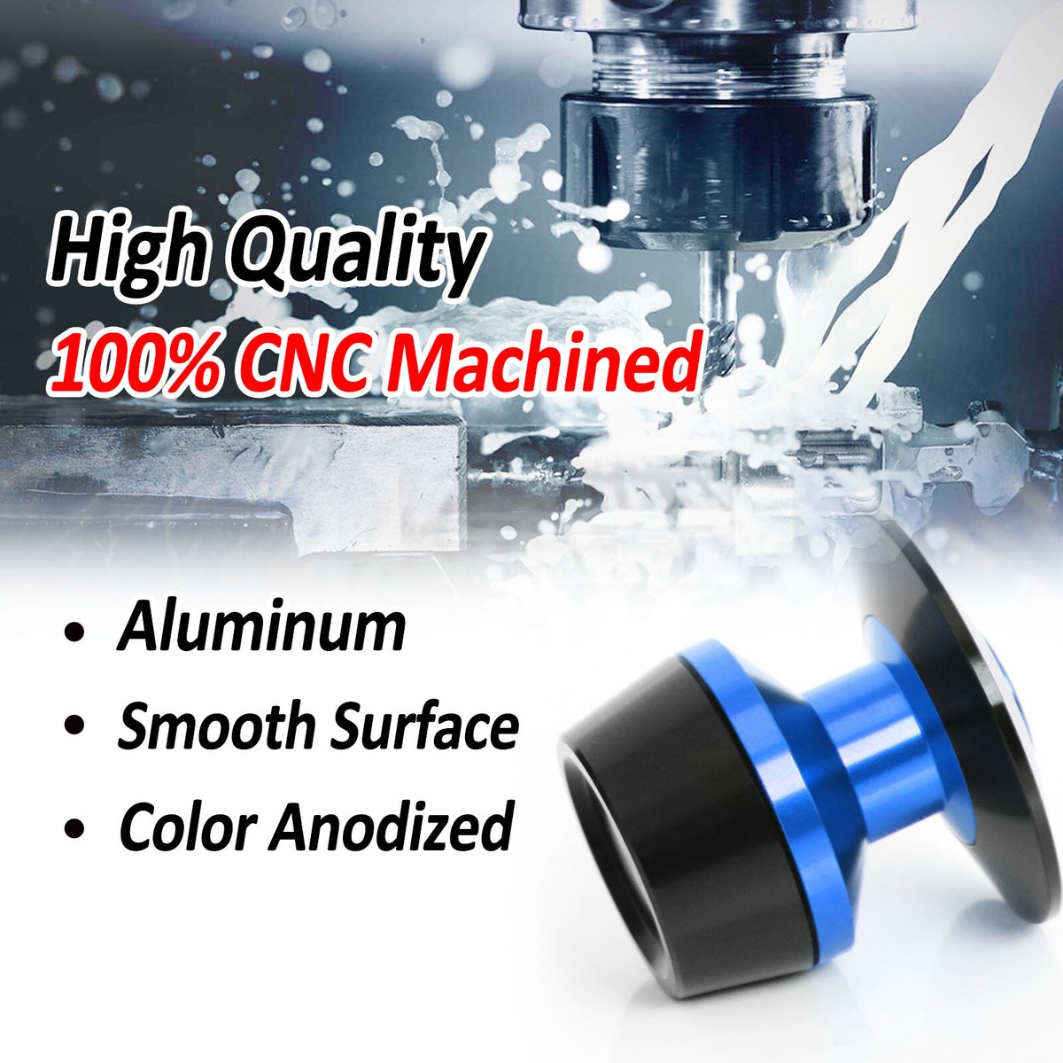 Blue M8 Swingarm Spools Sliders For Ninja ZX-25R 20 21 22 23
