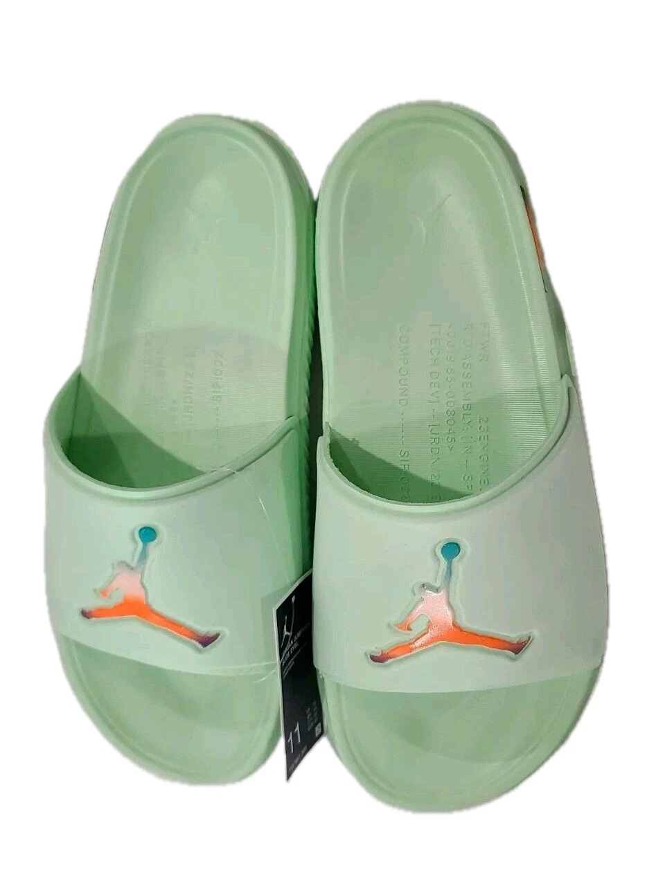 JORDAN Sandali Nike EYBL Calm Slides verde come nuovi famiglia PE NUOVI uomo taglia 12 FQ7961 300