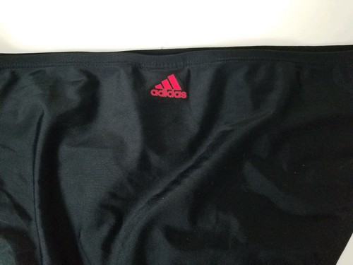 Adidas Womens Black Bathing Suit Bikini Hipster 3 Stripe Bottoms Size S - Picture 6 of 7
