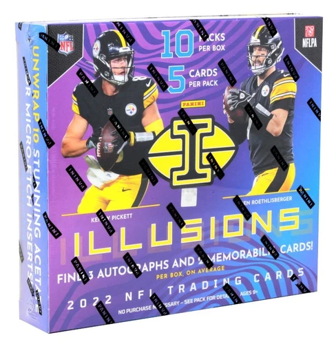 2022 PANINI ILLUSIONS FOOTBALL HOBBY 16 BOX CASE BLOWOUT CARDS