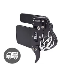 Archery Finger Tab Genuine Leather with Aluminum Plate Adjustable Finger Guard