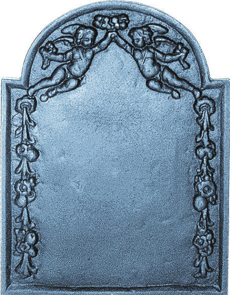 Cast Iron Fireback Cherub Fireplace Fire Back Fire Back Board Back Plate