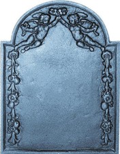 Cast Iron Fireback Cherub Fireplace Fire Back Fire Back Board Back Plate