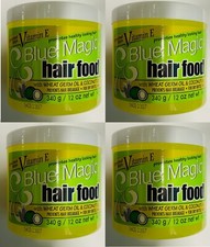 4 x Blue Magic Hair Food mit Weizenkeim&ouml;l & Kokos&ouml;l + Vitamin E 12oz / 340g