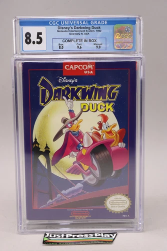 Disney's Darkwing Duck Nintendo NES 1992 Capcom CIB Complete CGC Graded 8.5