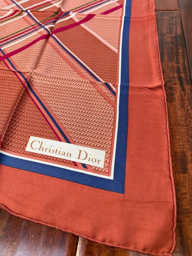 Vintage Christian Dior Trotter Silk Scarf Monogram - Picture 5 of 21