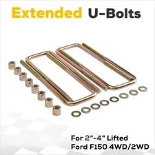 Square U-Bolts for 3" Wide Leaf Spring 11.4" Long 9/16" For 2004-2020 Ford F150