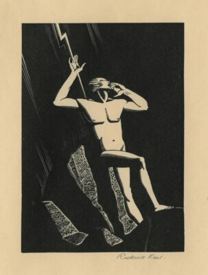 #ad Rockwell Kent : Prometheus : Art Print 1930s $48.99