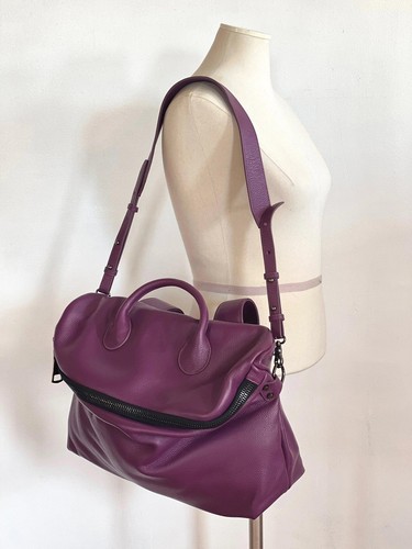 Alexel Jolie Large Italy Leather Zipper Bag, Grain Leather Shoulder Bag, Lady Fa - Picture 27 of 37