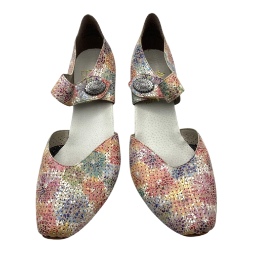 Zapatos de Corte Rieker Multicolor Imitación Cuero Tacón Bajo Mary Jane Talla 7.5 Usados - Imagen 2 de 9