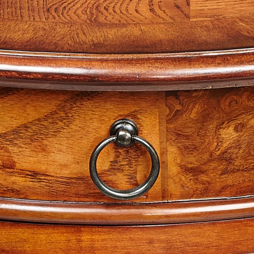 Kendall Vintage Wood Round Accent Table 20" Wide with Drawer Cherry Living Room - Picture 8 of 8