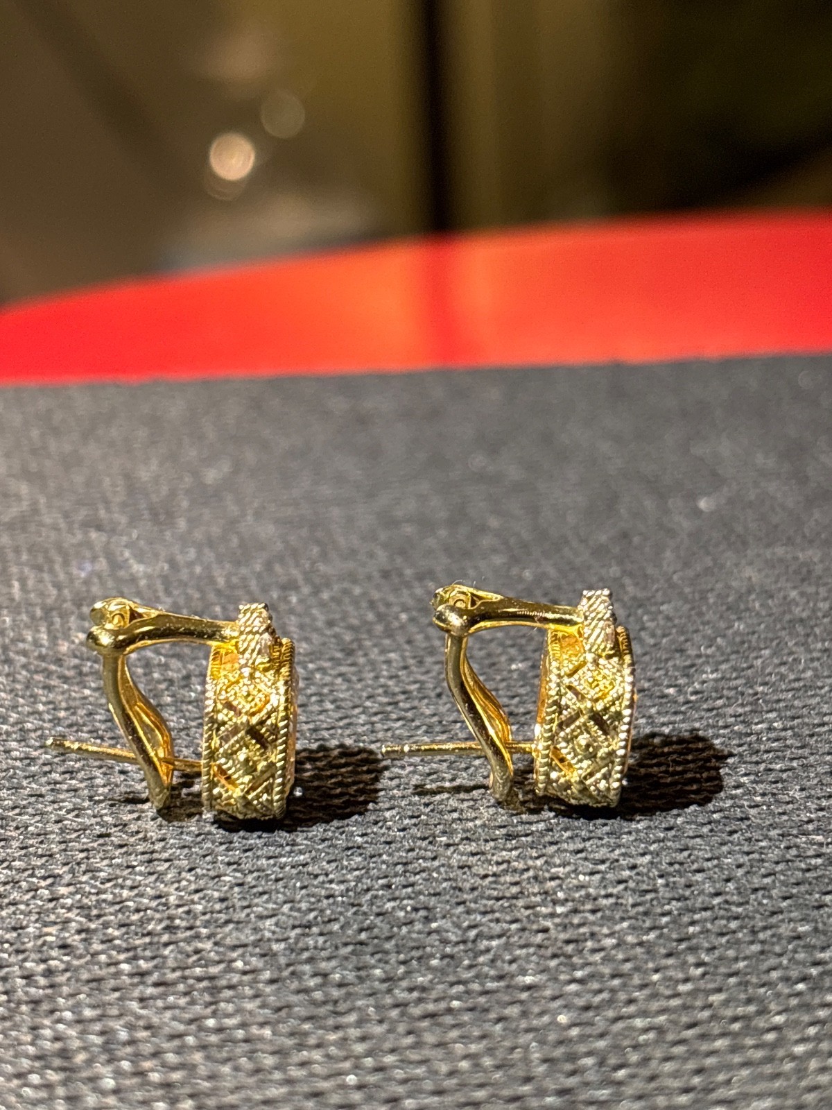 JUDITH RIPKA 14K Gold Plated Sterling Silver Cubic Zirconia EARRINGS