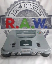 Custom Nintendo N64 Console SNES themed + N64 RGB V3 Flex NTSC U/J
