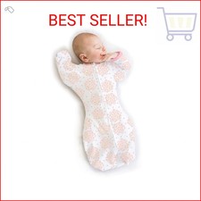 SwaddleDesigns Transitional Swaddle Sack, Arms Up Half-Length Sleeves  Mitten C