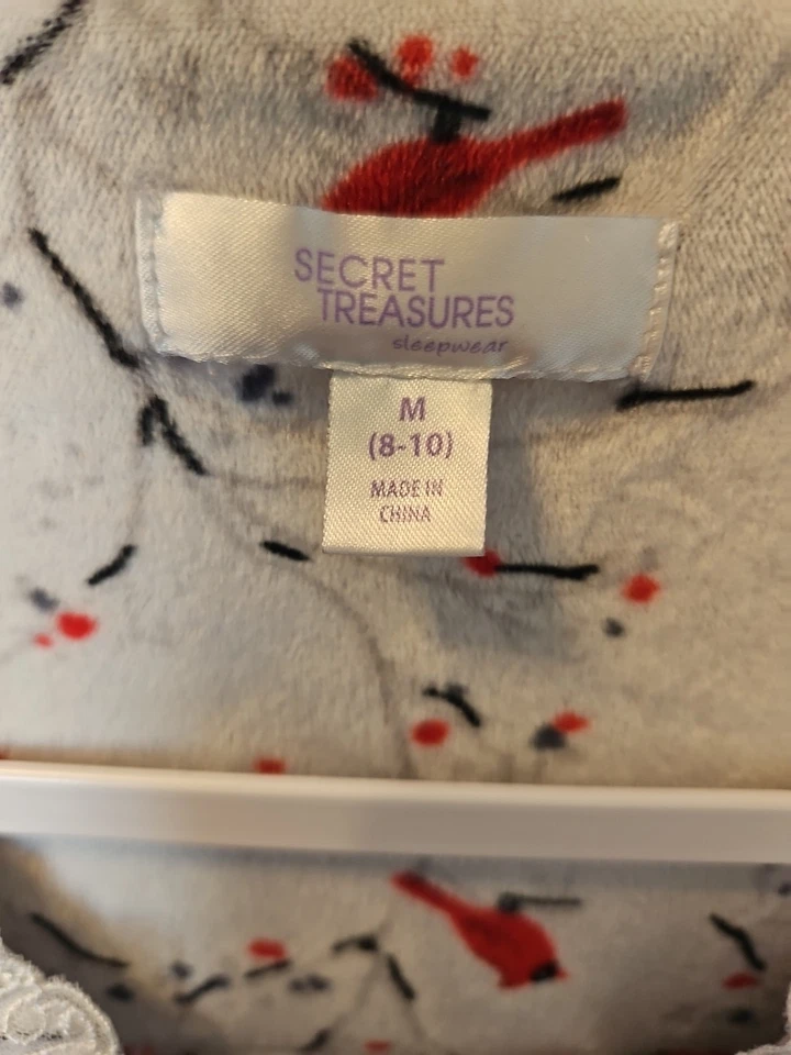 Camisón Secret Treasures Mujer Mediano Cardenal Invierno Terciopelo Navidad Foto 2 de 4