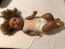 18” Reborn Baby Dolls Full Vinyl Silicone African American Girl Doll