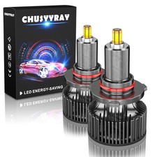 2x LED Headlight Kit 9006 HB4 500W 50000LM 6000K Low Beam White Bulbs Power