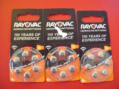 3 x Hörgeräte Batterien RAYOVAC Nr.13