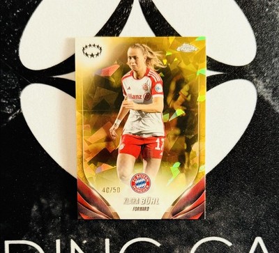 2023-24 Topps Chrome Women s UCL - Klara Bühl Gold Sapphire /50 - FC Bayern