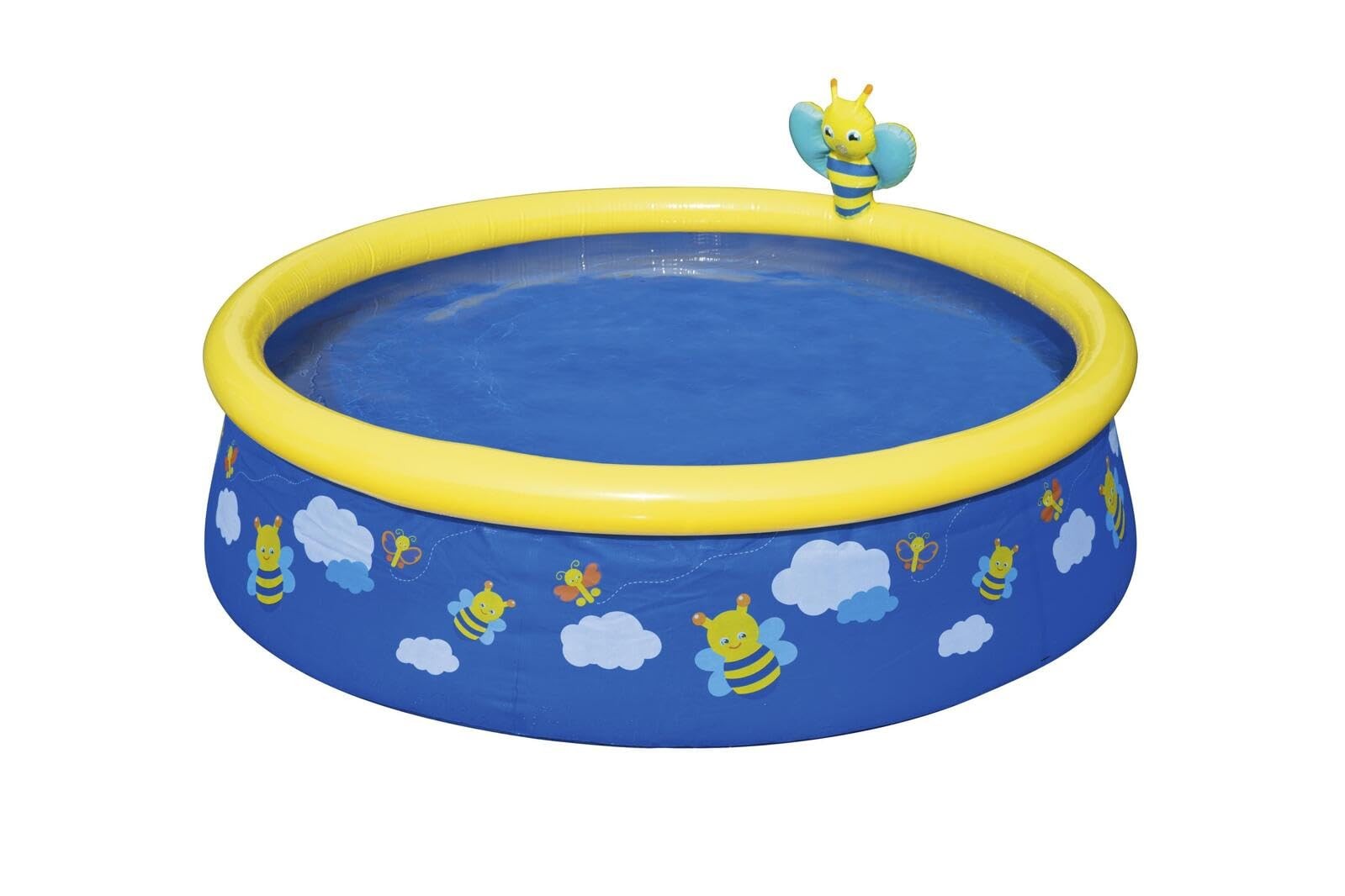 Piscina Bestway Fast Set Con Rocío De Agua, 477 L, Colorido, 152 X 152 X 38 Cm