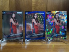 2025 Panini Prizm WNBA Georgia Amoore RC Blue Velocity Prizm RC #103 Mystics LOT