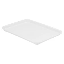 15x10" Fast Food Tray, Plastic Reusable Multi-Purpose Serving Tray White
