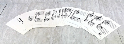Vintage Deck-A-Music Flash Cards by General Words & Music Company 1984