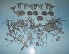 Vintage 1960s Marx Western Play Set Silver Small Plastic Accessories from Sprues
