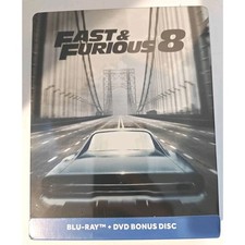 Fast Furious 8 AKA Fate of w. Steelbook Blu-ray, 2017, Region Free NEW