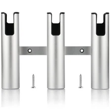 Fishing Boat Rod Holder Aluminum,3 Link Tube Aluminum Rod Rack, Suit Boats & ...