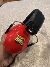 Hot Wheels Monster Jam Trucks Live Hearing Protection Red Earmuffs Noise Reduce