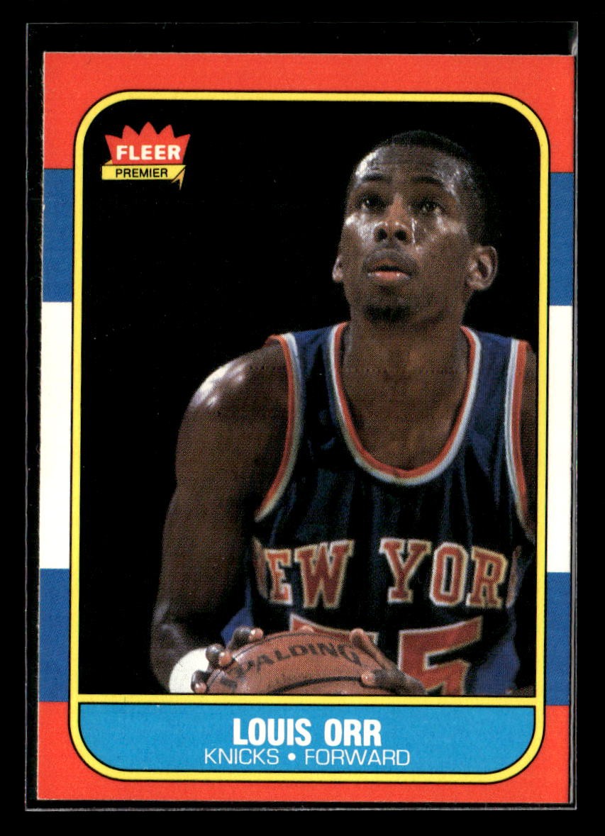 1986-87 Fleer #83 Louis Orr - Set Break! NM/MT+