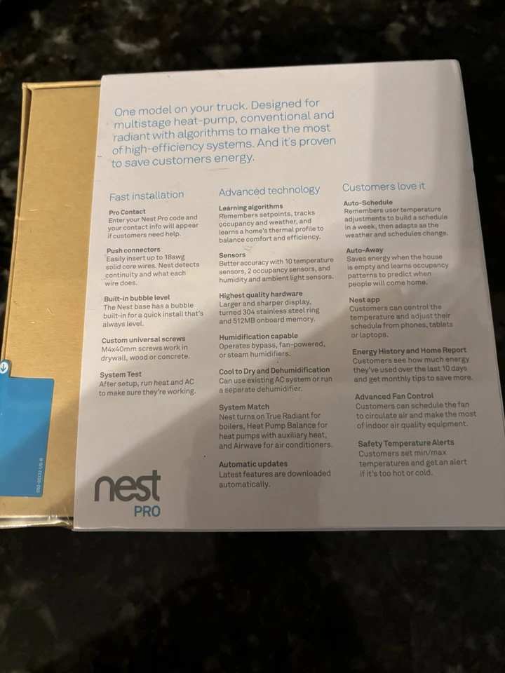 SEALED Google Nest 3rd Generation Learning Thermostat T3007ES Stainless Steel A+ - Image 3 of 4