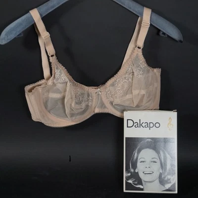 True Vintage Dakapo Lingerie Sexy Femmes Soutien-Gorge Modèle 1148 Taille 80 C - Photo 1/4