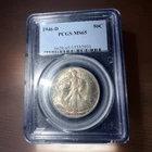 1946 D Walking Liberty Half PCGS MS65 Monster Toned Beauty!
