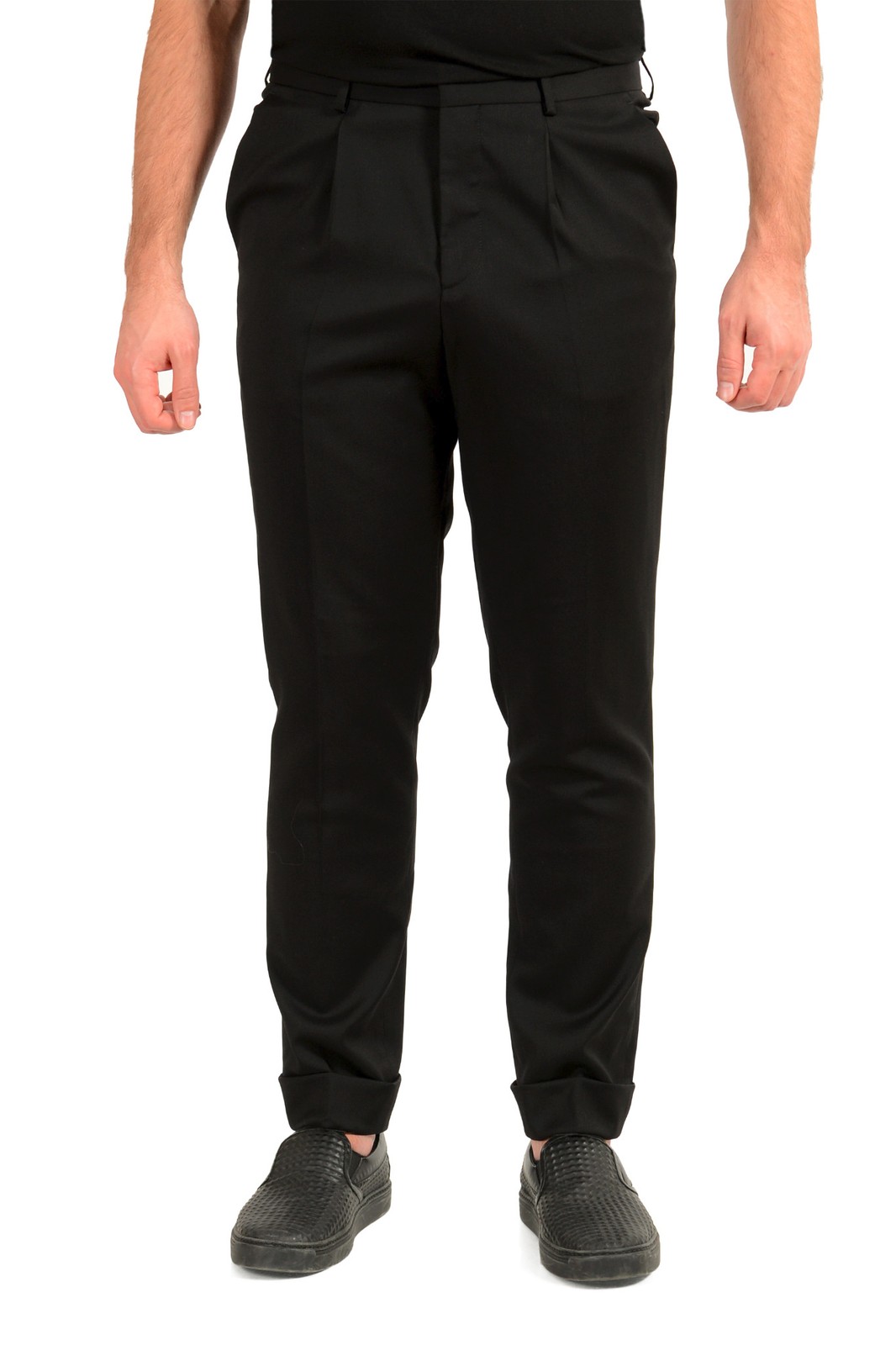 Мужские брюки Hugo Boss HenryGerman204F1 черные из 100 шерсти US 38 IT 54 15790₽