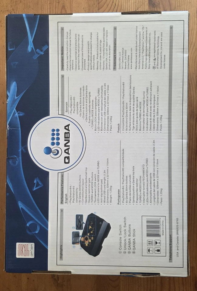 Qanba Drone Joystick Arcade for PlayStation 4 and PlayStation 3 and PC - Image 2 of 3