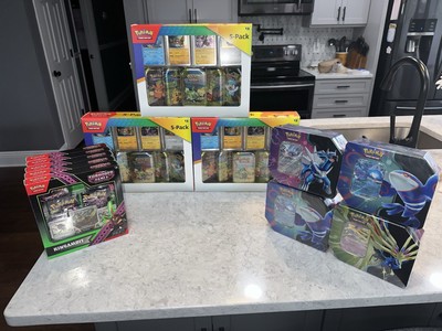 Large Sealed Pokemon TCG Lot - Various Sets & Products - Brand New - Boxes/Tins