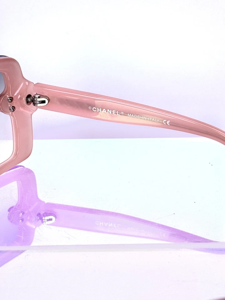 Розовые винтажные солнцезащитные очки CHANEL 100% подлинная оправа черный оттенок солнцезащитные очки-5065 - Изображение 4 из 4