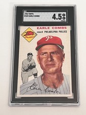 1954 Earle Combs HOF Topps #183 SGC 4.5