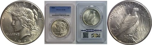 1928 Peace Dollar   PCGS AU-58