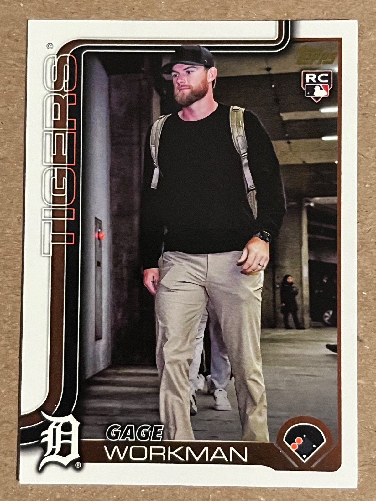 2025 Topps Update Gage Workman RC Rookie Golden Mirror SSP #US118 Detroit Tigers