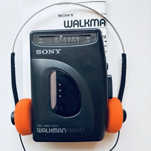 SONY Walkman WM-FX21 Cassette Player withAM/FM Radio -New Belt - Reconditioned