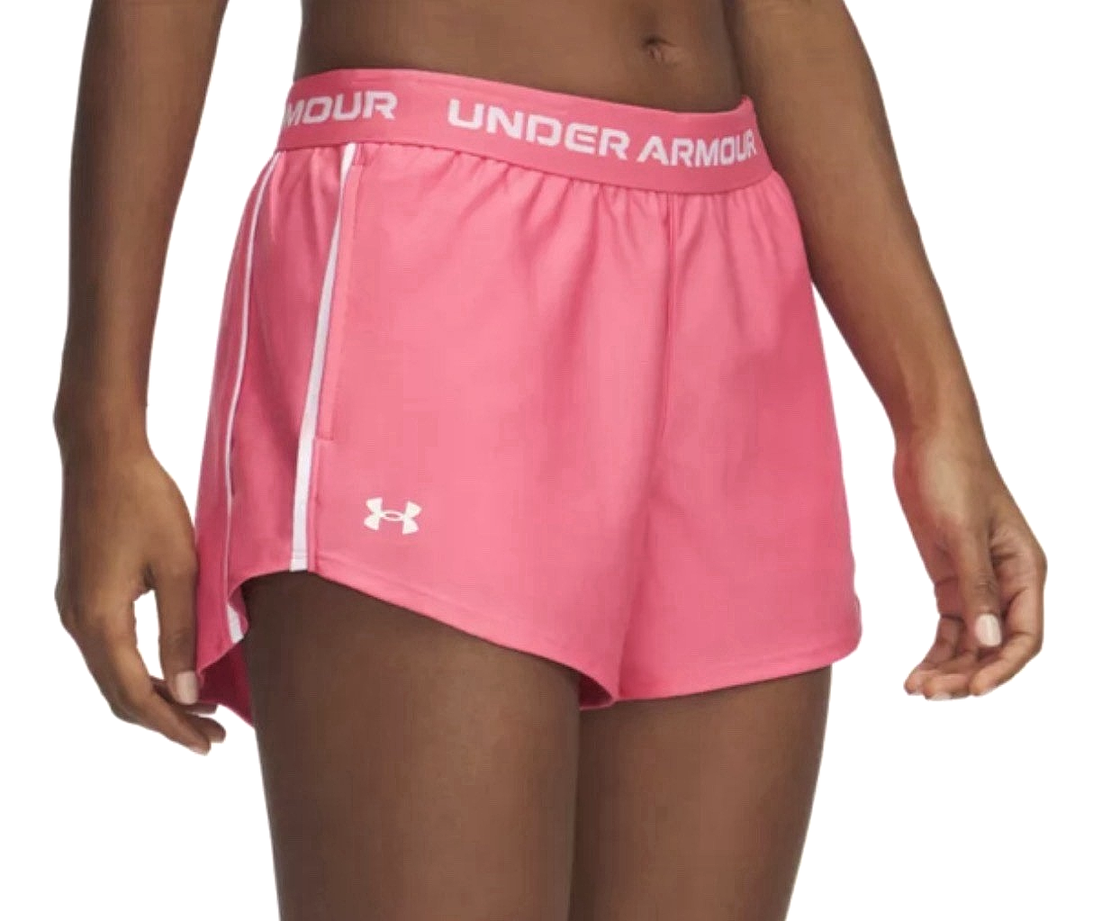 NWT WOMEN'S UNDER ARMOUR TECH PLAY UP POCKET SHORTS SUPER PINK SIZE XL