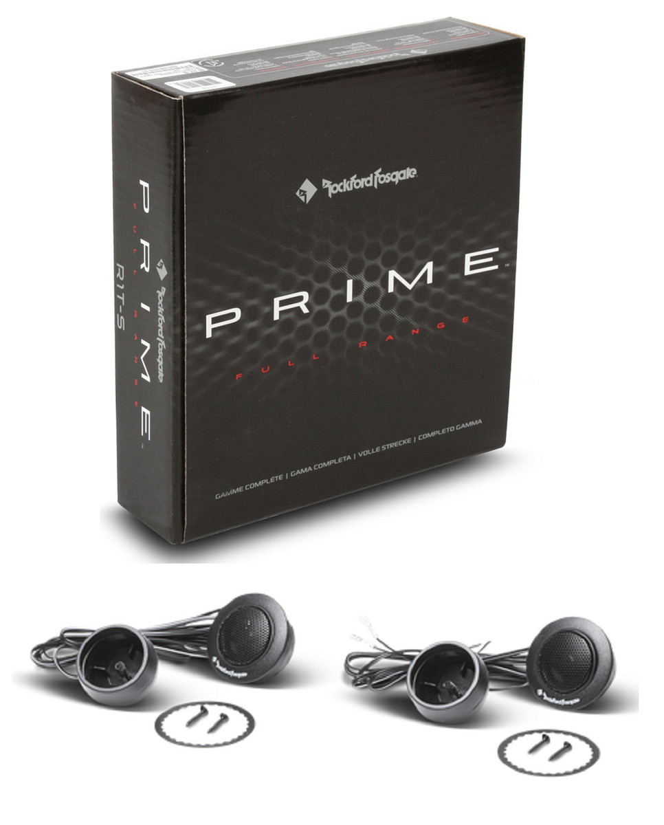 Rockford Fosgate R1T-S Prime Series 40W-RMS 80W-MAX 1-in Mylar Dome Tweeter Kit