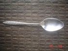 VINTAGE WALLACE SPANISH LACE STERLING SILVER SERVING SPOON - 8.5" - 65 GRAMS