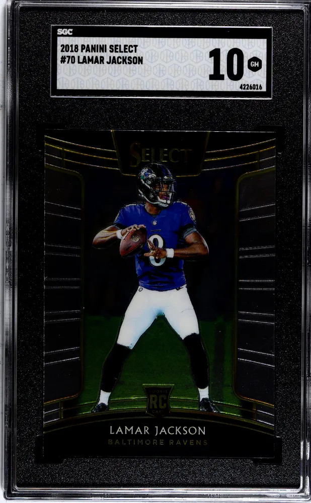 2018 Donruss Optic Lamar Jackson #167 SGC 10
