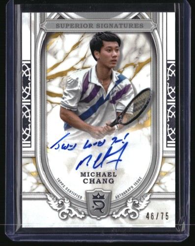 Michael Chang #SS-MCG 2024 Topps Royalty Superior Signature card