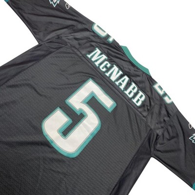 Reebok Philadelphia Eagles McNabb #5 Black Men Size L NFL Jersey Y2K Vintage